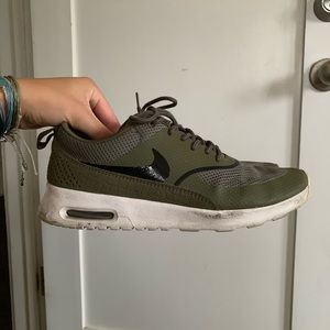 Womens olive green Nike’s